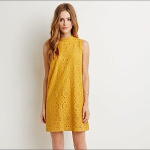 Mustard mod-style dress size M